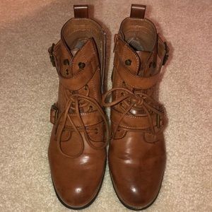 Brown Booties/Lace Up Shoes